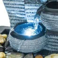 Watnature 10.23" 4-Tier Desktop Water Fountain Gray -Cheap Garden Decor Store unnamed file 8568