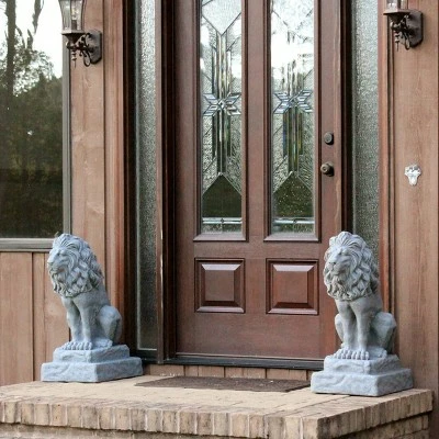 Emsco28.13" Resin Lion Statuary Sand 4 Emsco28.13" Resin Lion Statuary Sand - Image 2