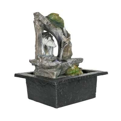 10.6" Indoor Tiered Log Wolf Waterfalls for Home - Watnature 6 10.6" Indoor Tiered Log Wolf Waterfalls for Home - Watnature - Image 4
