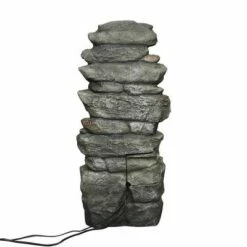 Watnature 15.3" 6-Tier Rock Water Fountain with LED Lights Gray -Cheap Garden Decor Store unnamed file 8626