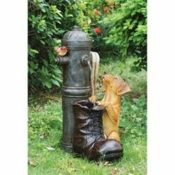 Design Toscano Fire Hydrant Pooch Sculptural Fountain - Multicolored