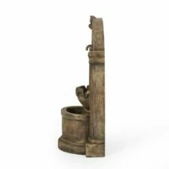Frontage Outdoor 2-Tier Single Spout Fountain - Light Brown - Christopher Knight Home -Cheap Garden Decor Store unnamed file 8650