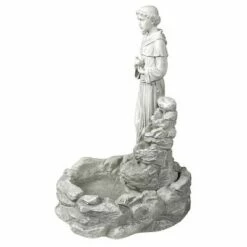 Design Toscano Nature's Blessed Prayer St. Francis Sculptural Fountain - Off-White -Cheap Garden Decor Store unnamed file 8702
