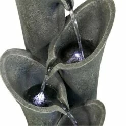 Watnature 33.4" 4-Tier Cascading Faux Stone Floor Water Fountain with LED Lights Gray -Cheap Garden Decor Store unnamed file 8720