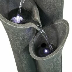 Watnature 33.4" 4-Tier Cascading Faux Stone Floor Water Fountain with LED Lights Gray -Cheap Garden Decor Store unnamed file 8721