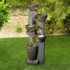 Watnature 39" Modern Outdoor Water Fountain Gray -Cheap Garden Decor Store unnamed file 8722