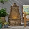 Finley Outdoor Single Spout Fountain - Light Brown - Christopher Knight Home -Cheap Garden Decor Store unnamed file 8730