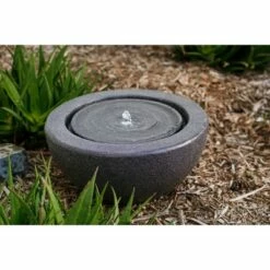 9.65" Sphere Indoor/Outdoor Water Fountain with LED Light - Gray - XBrand -Cheap Garden Decor Store unnamed file 8743