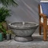 Gareth Outdoor Flower Bowl Fountain - Light Gray - Christopher Knight Home -Cheap Garden Decor Store unnamed file 8744