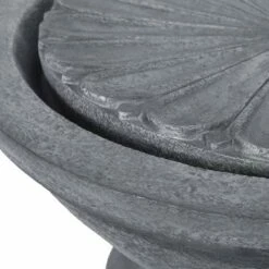 Gareth Outdoor Flower Bowl Fountain - Light Gray - Christopher Knight Home -Cheap Garden Decor Store unnamed file 8750