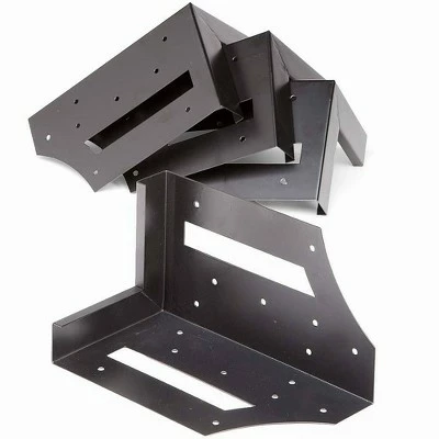 Plow & Hearth - Steel Raised Garden Bed Corner Brackets, Set of 4 4 Plow & Hearth - Steel Raised Garden Bed Corner Brackets, Set of 4 - Image 2