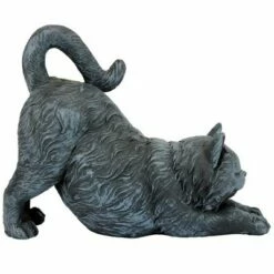 Design Toscano Playful Cat Stretching Statue - Gray -Cheap Garden Decor Store unnamed file 881