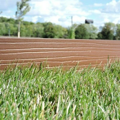 4" x 20' Terrace Board Lawn And Garden Edging With 5 stakes - Brown - Master Mark Plastics 5 4" x 20' Terrace Board Lawn And Garden Edging With 5 stakes - Brown - Master Mark Plastics - Image 3
