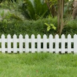 Gardenised Decorative Garden Ornamental Edging Border Lawn Picket Fence Landscape Path Panels, Pack of 6 -Cheap Garden Decor Store unnamed file 8838