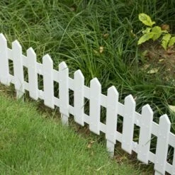 Gardenised Decorative Garden Ornamental Edging Border Lawn Picket Fence Landscape Path Panels, Pack of 6 -Cheap Garden Decor Store unnamed file 8841