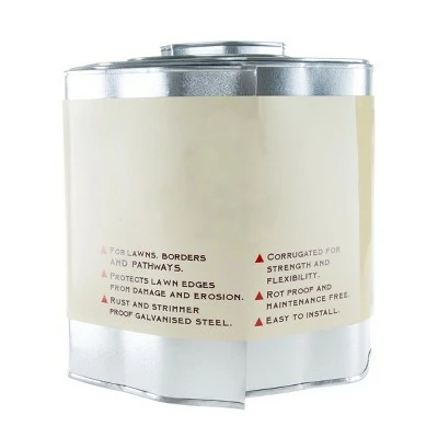 Nature Spring Galvanized Steel Garden Border Edge - 16' 3 Nature Spring Galvanized Steel Garden Border Edge - 16'