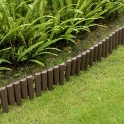 Gardenised Decorative Interlocking Half Log Lawn Edging Garden Ornamental Fence Border, Pack of 8 -Cheap Garden Decor Store unnamed file 8862