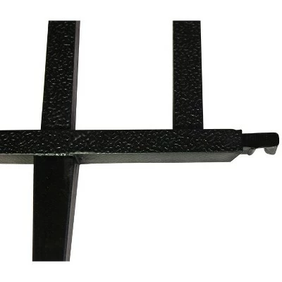 15.5" Deluxe Wrought Iron Fence Border - 10 Pc - Black - Emsco 3 15.5" Deluxe Wrought Iron Fence Border - 10 Pc - Black - Emsco