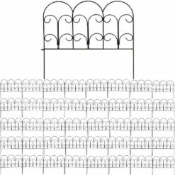 Sunnydaze Decor Sunnydaze Outdoor Lawn and Garden Metal Victorian Style Decorative Border Fence Panel Set - 60' - Black - 40pk 8 Sunnydaze Decor Sunnydaze Outdoor Lawn and Garden Metal Victorian Style Decorative Border Fence Panel Set - 60' - Black - 40pk -Cheap Garden Decor Store unnamed file 8893