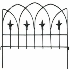 Sunnydaze Decor Sunnydaze Outdoor Lawn and Garden Metal Bayonne Style Decorative Border Fence Panel Set - 8' - Black - 5pk 9 Sunnydaze Decor Sunnydaze Outdoor Lawn and Garden Metal Bayonne Style Decorative Border Fence Panel Set - 8' - Black - 5pk -Cheap Garden Decor Store unnamed file 8915