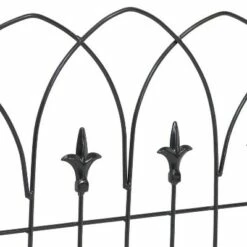 Sunnydaze Decor Sunnydaze Outdoor Lawn and Garden Metal Bayonne Style Decorative Border Fence Panel Set - 8' - Black - 5pk 10 Sunnydaze Decor Sunnydaze Outdoor Lawn and Garden Metal Bayonne Style Decorative Border Fence Panel Set - 8' - Black - 5pk -Cheap Garden Decor Store unnamed file 8916