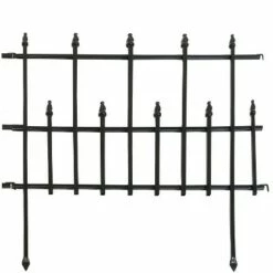 Sunnydaze Decor Sunnydaze Outdoor Lawn and Garden Metal Cambridge Style Decorative Border Fence Panel Set - 10' - Black - 5pk 11 Sunnydaze Decor Sunnydaze Outdoor Lawn and Garden Metal Cambridge Style Decorative Border Fence Panel Set - 10' - Black - 5pk -Cheap Garden Decor Store unnamed file 8921