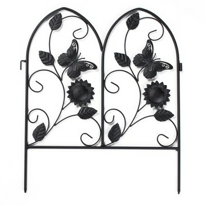 The Lakeside Collection Lakeside Decorative Metal Butterfly Garden Border Fence for Landscaping 6 The Lakeside Collection Lakeside Decorative Metal Butterfly Garden Border Fence for Landscaping - Image 4