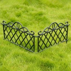 Gardenised Plastic Garden Edging Border Fence, Flower Bed Barrier, Set of 3 -Cheap Garden Decor Store unnamed file 8987