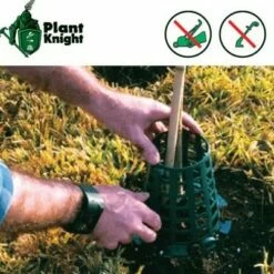 Plant Knight Plastic Tree and Plant Animal Prevention Protector Guard for Lawn, Garden, Flowers, Vegetables, Bushes, and Saplings, 3 Pack (Green) -Cheap Garden Decor Store unnamed file 9007