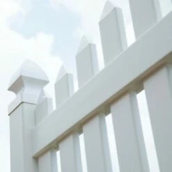 Gardenised Outdoor Vinyl Corner Edge Gate for Garden Lawn Fence Yard Border, White -Cheap Garden Decor Store unnamed file 9019