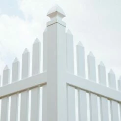 Gardenised Outdoor Vinyl Corner Edge Gate for Garden Lawn Fence Yard Border, White -Cheap Garden Decor Store unnamed file 9021