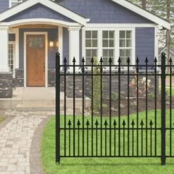 ALEKO St. Petersburg Style DIY Iron Wrought Steel Fence 5.5' X 5' High Quality Ornamental Fence