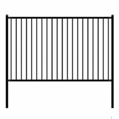 ALEKO Lyon Style Unassembled Steel Fence, 8' x 5' Black -Cheap Garden Decor Store unnamed file 9080