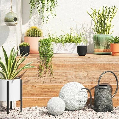Smith & Hawken Small Concrete Garden Orbs Gray - Smith & Hawken™ 3 Smith & Hawken Small Concrete Garden Orbs Gray - Smith & Hawken™