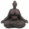 Sagebrook Home 26" Resin Sucasana Female Yoga Outdoor Statue Bronze