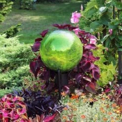 12" Decorative Reflecting Glass Gazing Globe - Achla Designs Lapis Blue