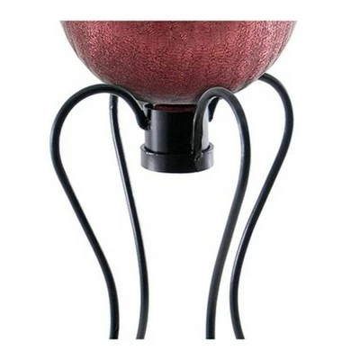 21.5" Iron Daffodil Gazing Globe Ball Stand Black Powder Coat Finish - ACHLA Designs 4 21.5" Iron Daffodil Gazing Globe Ball Stand Black Powder Coat Finish - ACHLA Designs - Image 2