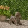 14.5" Cast Stone Josie Cocker Spaniel Dog Garden Statue Brown - Christopher Knight Home -Cheap Garden Decor Store unnamed file 9231