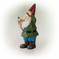 12" Polyresin Garden Gnome with Mushroom - Alpine Corporation -Cheap Garden Decor Store unnamed file 9255