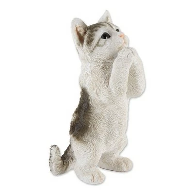 Zingz & Thingz Zingz & Thingz 9" Polyresin Pretty Please Cat Garden Figurine 3 Zingz & Thingz Zingz & Thingz 9" Polyresin Pretty Please Cat Garden Figurine - Image 2