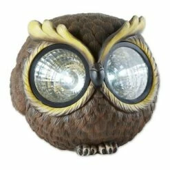 Zingz & Thingz Zingz & Thingz 9.5" Polyresin Solar Owl Garden Figurine