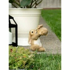 Zingz & Thingz Zingz & Thingz 8" Polyresin Playful Mom and Baby Rabbit Garden Figurine Light Brown -Cheap Garden Decor Store unnamed file 9342