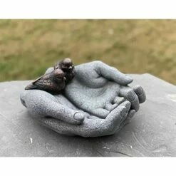 Sagebrook Home 5" Resin Hand Bird Feeder Gray -Cheap Garden Decor Store unnamed file 9362