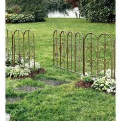 Plow & Hearth Montebello Iron Garden Fencing with Gate