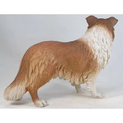HI-LINE GIFT LTD 21.5" Polyresin Collie Statue Brown - Hi-Line Gift 5 HI-LINE GIFT LTD 21.5" Polyresin Collie Statue Brown - Hi-Line Gift - Image 3