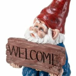 Alpine Corporation Alpine 22" Welcome Sign Magnesium Oxide Gnome Statue 10 Alpine Corporation Alpine 22" Welcome Sign Magnesium Oxide Gnome Statue -Cheap Garden Decor Store unnamed file 9602