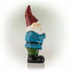 12" Polyresin Bearded Garden Gnome Statue With Red Hat - Alpine Corporation -Cheap Garden Decor Store unnamed file 9641