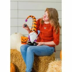 Evergreen 17.75"H Metal Halloween Gnome Garden Statuary with Planter -Cheap Garden Decor Store unnamed file 9673