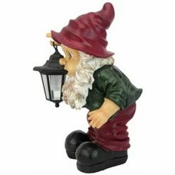 Design Toscano Edison With The Lighted Lantern Garden Gnome Statue -Cheap Garden Decor Store unnamed file 9685
