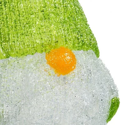 Evergreen Twinkling Light Gnome Garden Statue, Light Green 4 Evergreen Twinkling Light Gnome Garden Statue, Light Green - Image 3